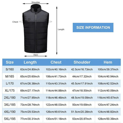 Gilet chauffant | Veste électrique chauffante