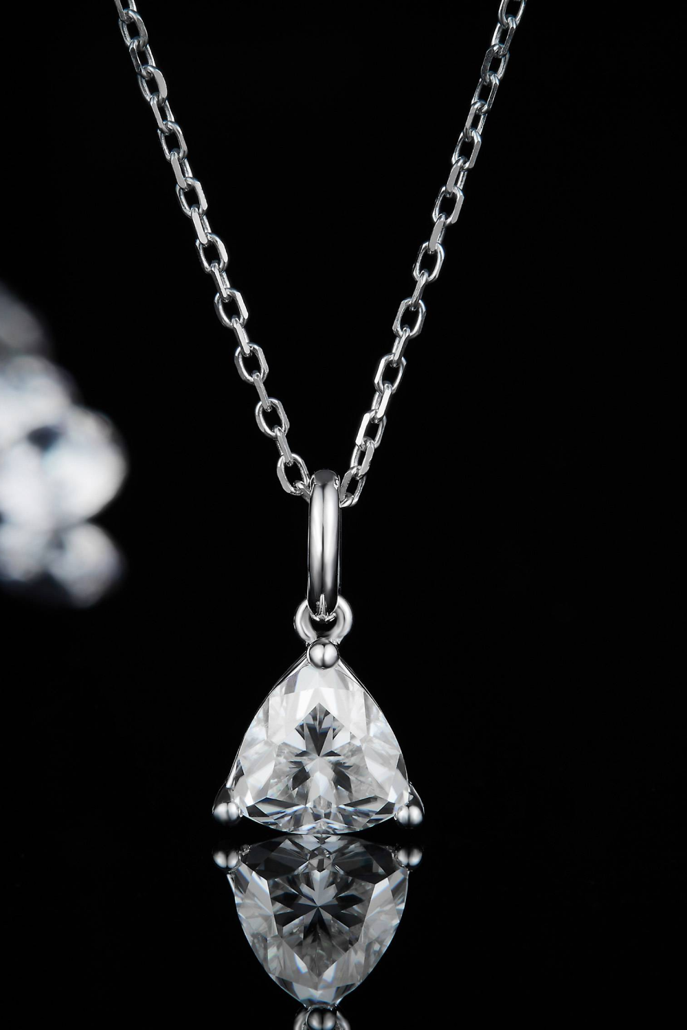 Pure Radiance 1 Carat Moissanite Sterling Silver Pendant Necklace