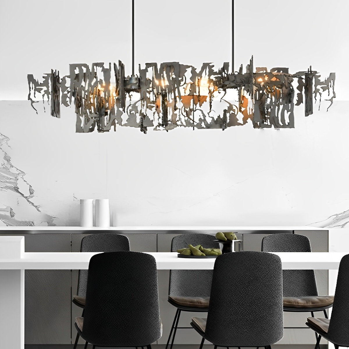 Fantasy Order Vintage Rustik Ihålig LED Postmodern Kandelaber Belysning