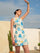 Floral Backless A-Line Dress