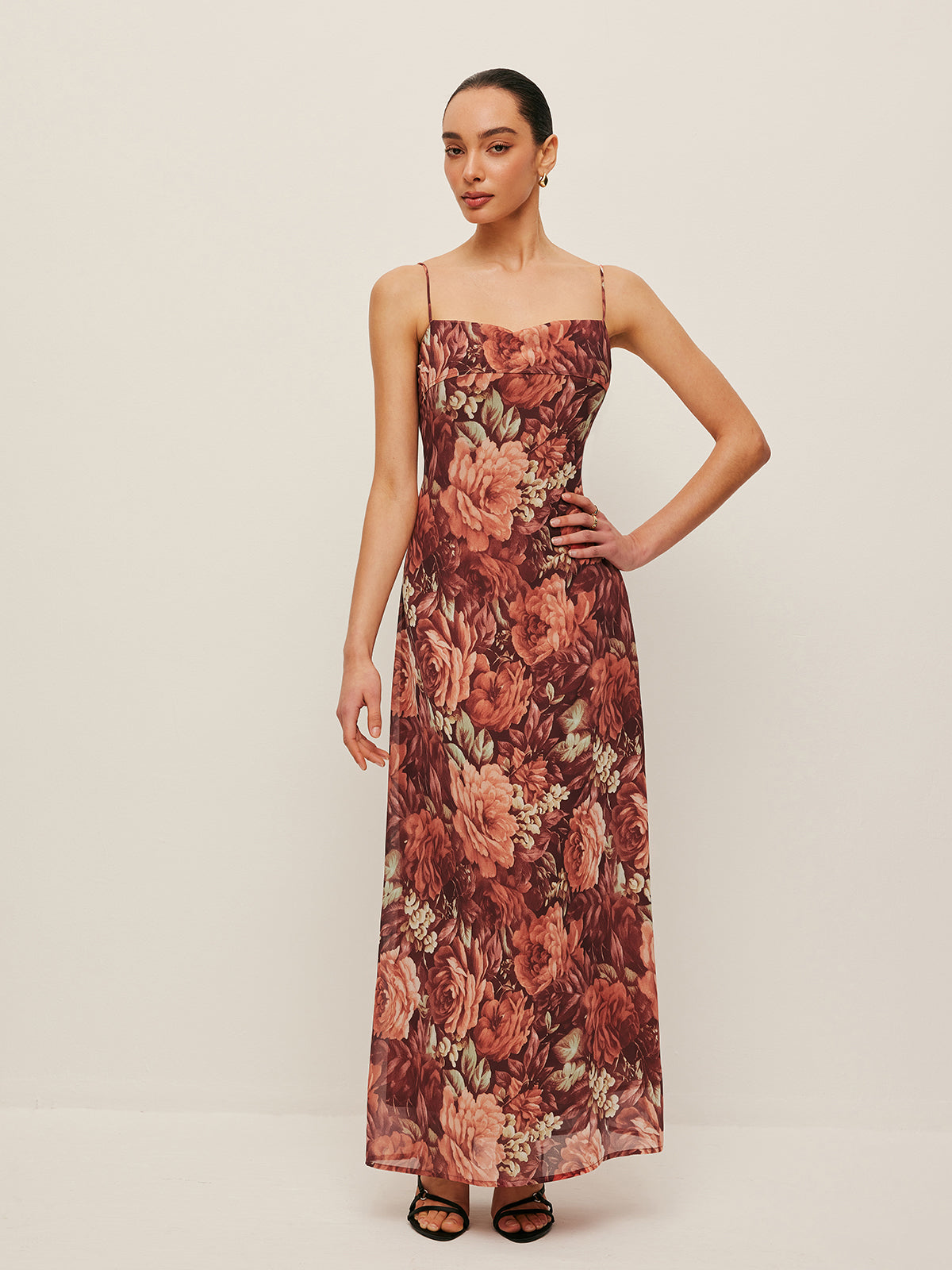 Floral Chiffon Cami Dress