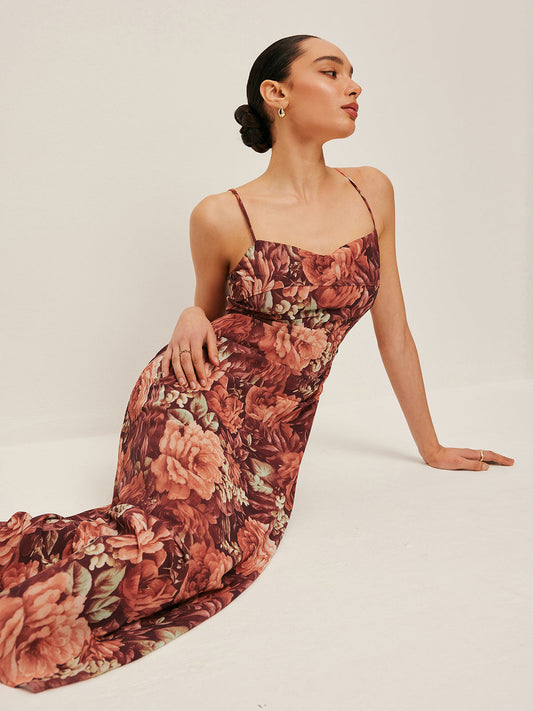 Floral Chiffon Cami Dress