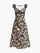 Floral Lace-Trim Tie-Back Dress