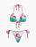 Floral Print Beaded Bikini Set
