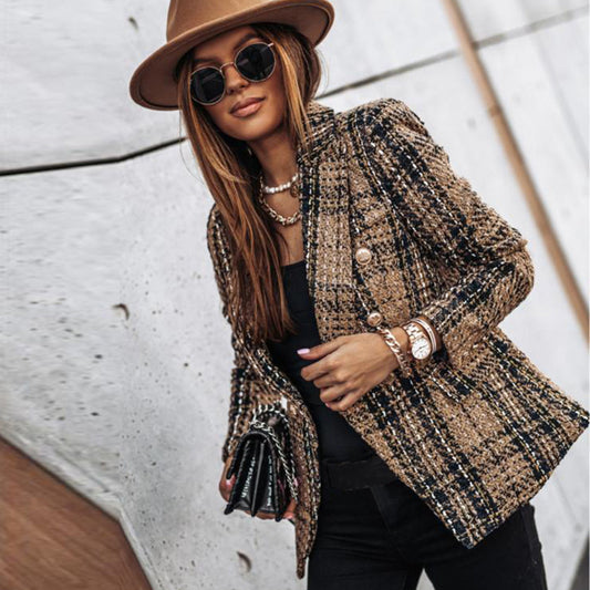 Florence - Checkered Blazer For Women