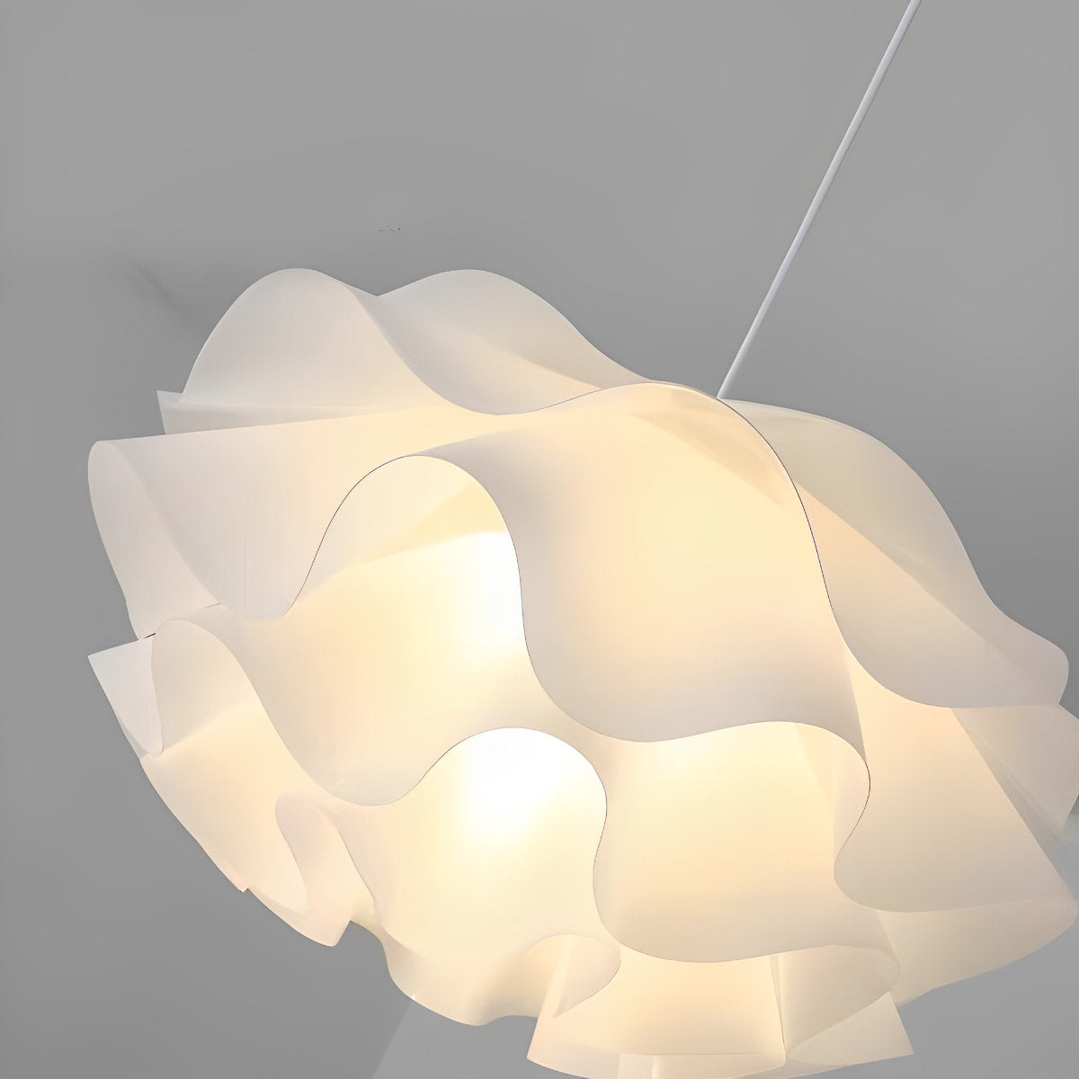 Flower Shaped Three-step Dimming LED White Chandelier Pendant Light