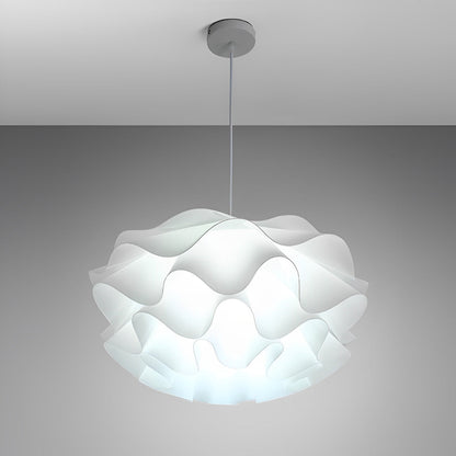 Flower Shaped Three-step Dimming LED White Chandelier Pendant Light