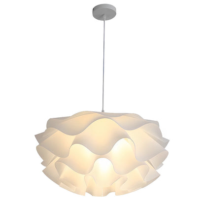 Flower Shaped Three-step Dimming LED White Chandelier Pendant Light