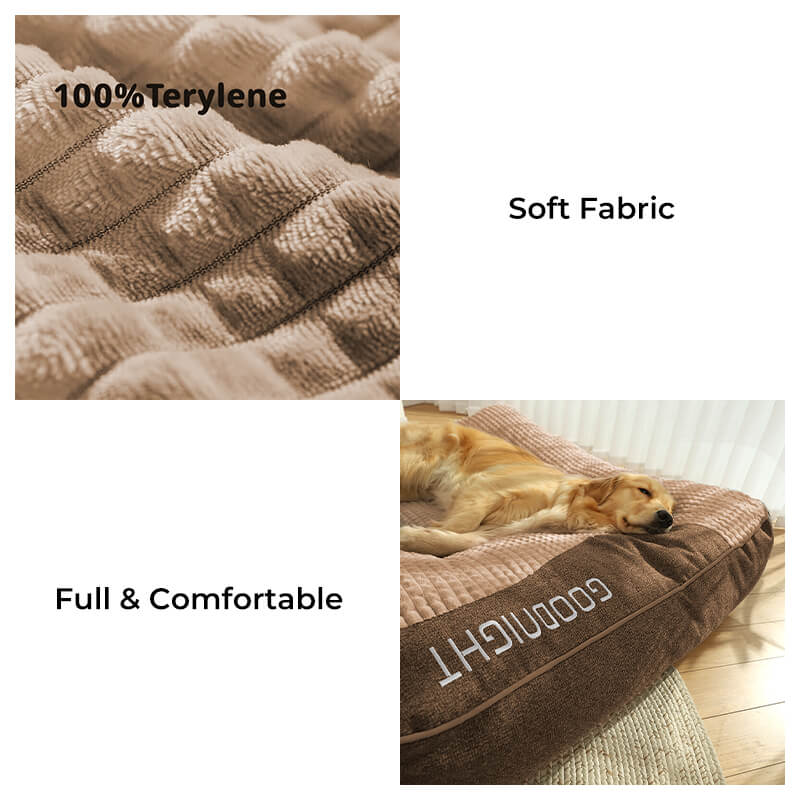 Grand coussin orthopédique pour chien résistant aux rayures