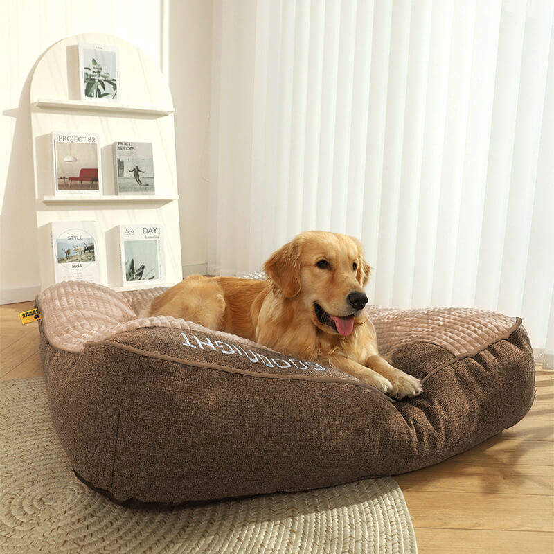Grand coussin orthopédique pour chien résistant aux rayures