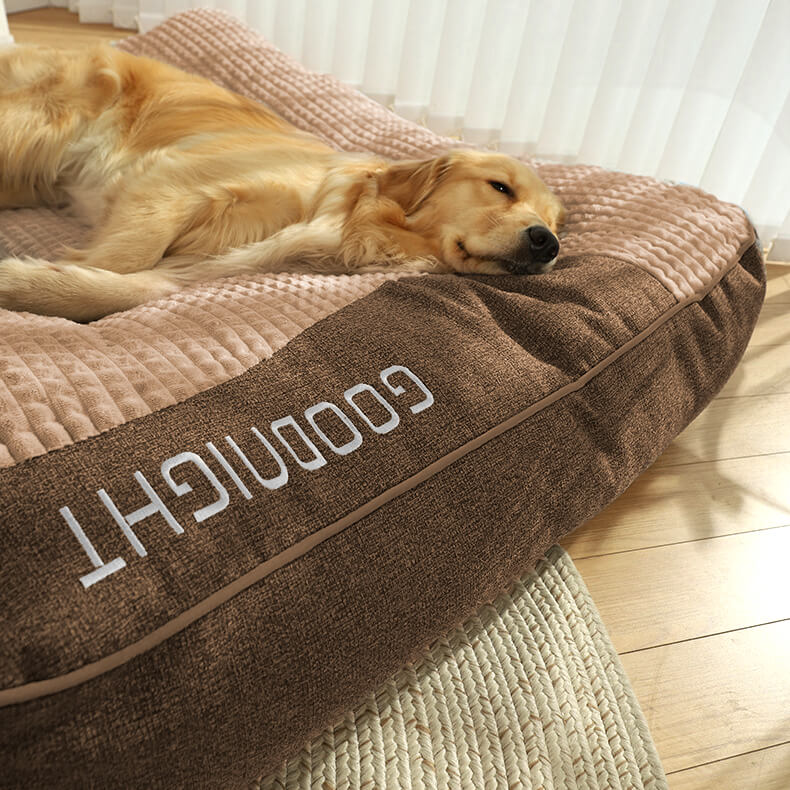 Grand coussin orthopédique pour chien résistant aux rayures