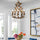 Gold Vintage Leaf Branch Crystal Chandelier Lights