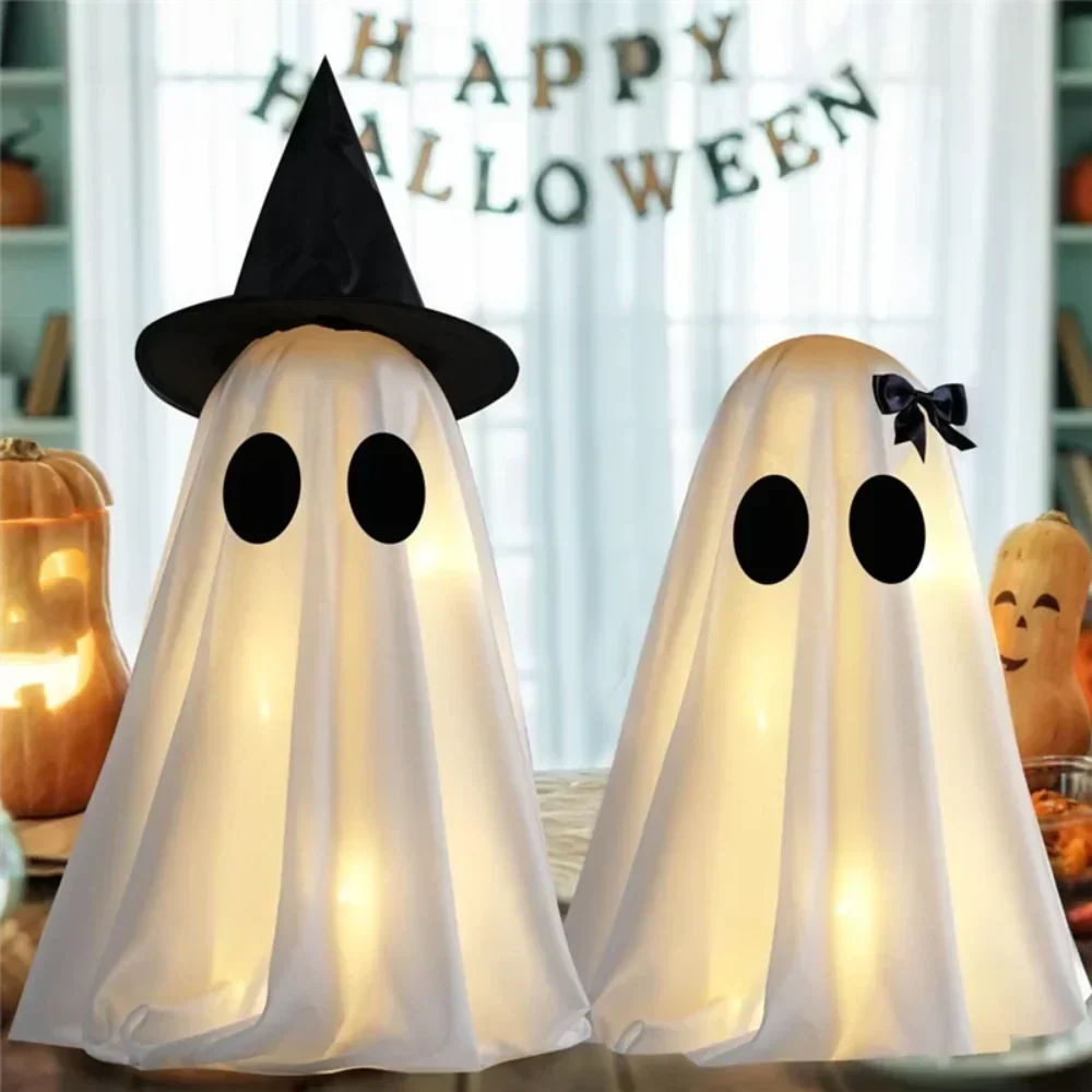 Halloween Ghost Figurine Set 2 Piece, Ghost Decorations for Shelf, Halloween Party Decor, Halloween Indoor Decor – Ventayo