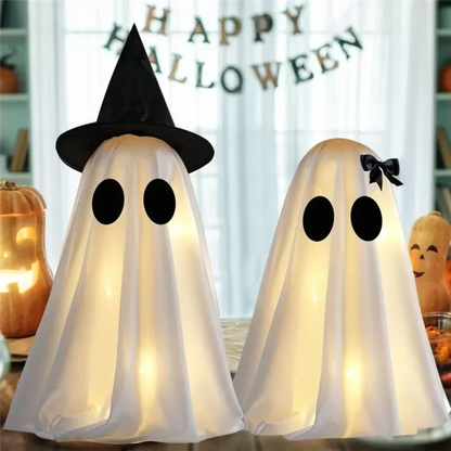 Halloween Ghost Figurine Set 2 Piece, Ghost Decorations for Shelf, Halloween Party Decor, Halloween Indoor Decor – Ventayo