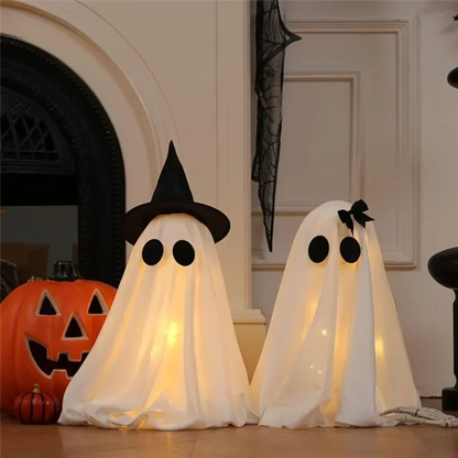 Halloween Ghost Figurine Set 2 Piece, Ghost Decorations for Shelf, Halloween Party Decor, Halloween Indoor Decor – Ventayo