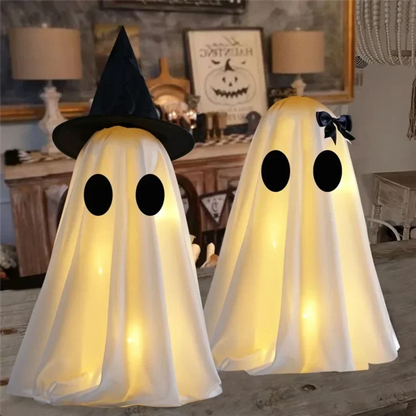 Halloween Ghost Figurine Set 2 Piece, Ghost Decorations for Shelf, Halloween Party Decor, Halloween Indoor Decor – Ventayo