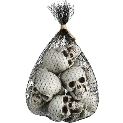 Mini Skeleton Skulls 10 Pack, Halloween Skull Decorations for Tabletop, Skeleton Heads for Halloween Skeleton Decor – Ventayo