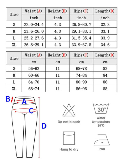 High Waist Push Up Gym Tights Tummy Control Workout Sport Fitness Leggings