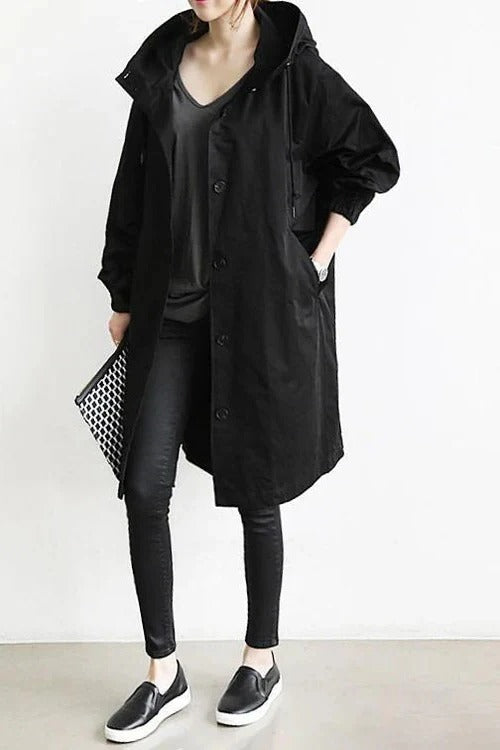 Hooded Trench Coat