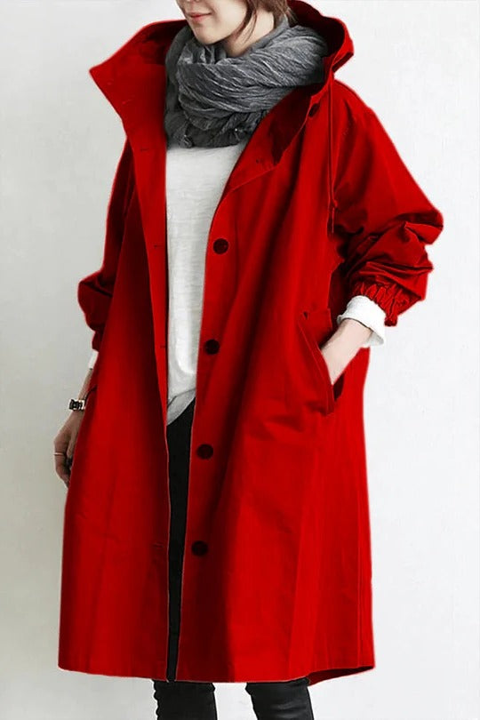Hooded Trench Coat