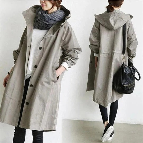 Hooded Trench Coat