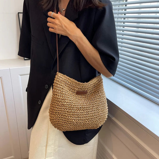 Open-Weave Shoulder Bag