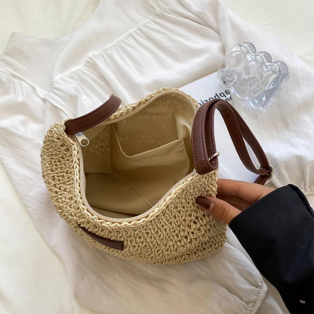 Open-Weave Shoulder Bag