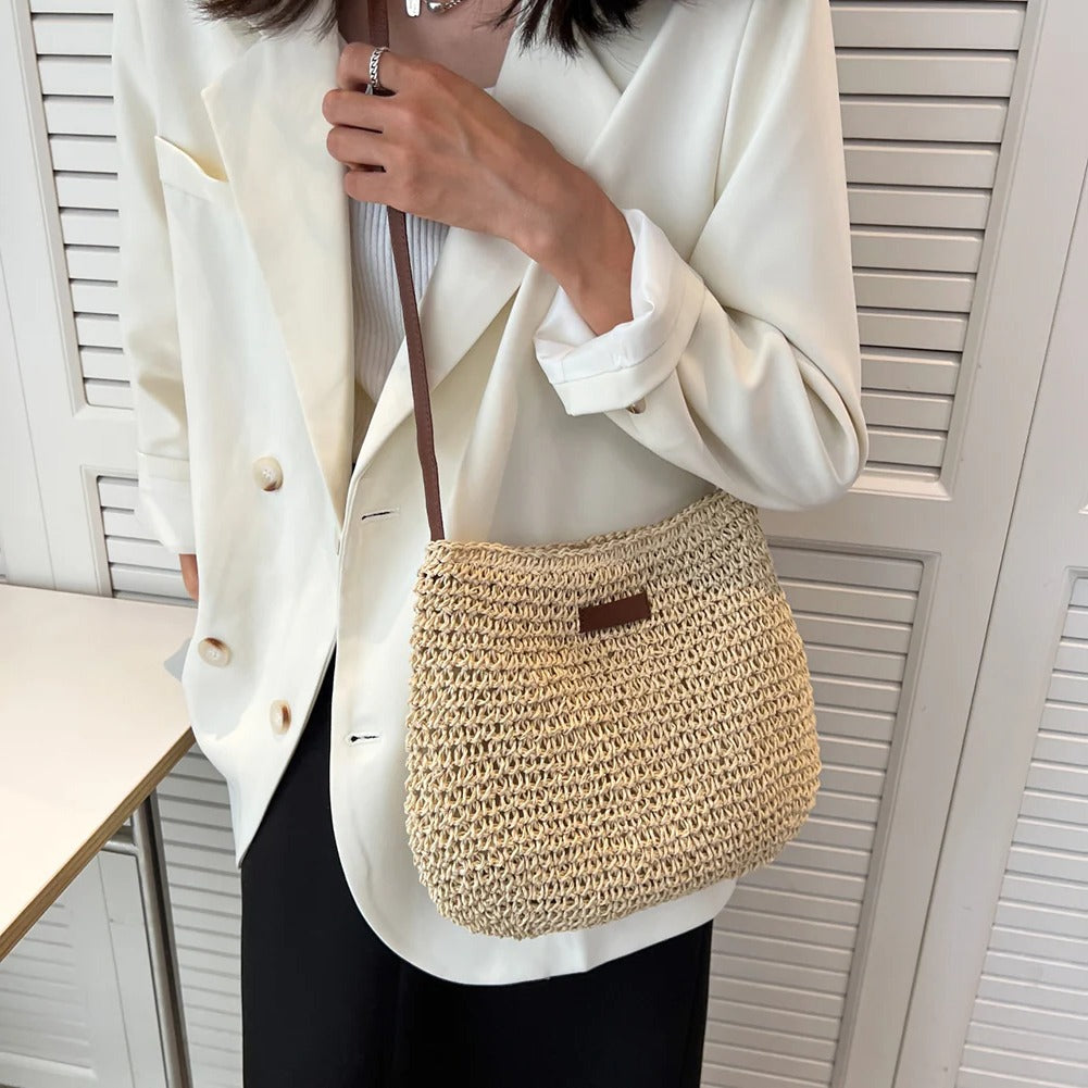 Open-Weave Shoulder Bag