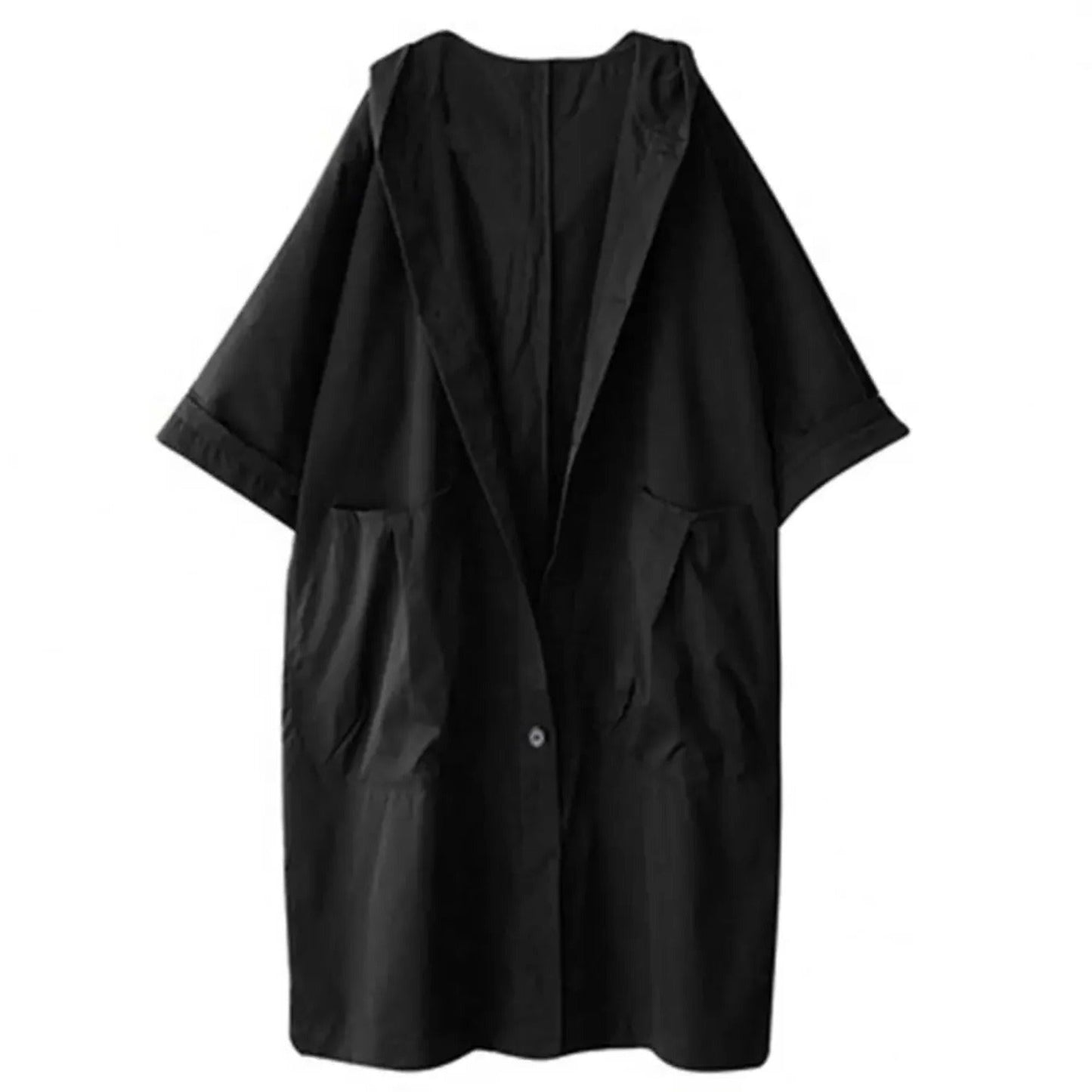 Trench-coat long à capuche pour femme