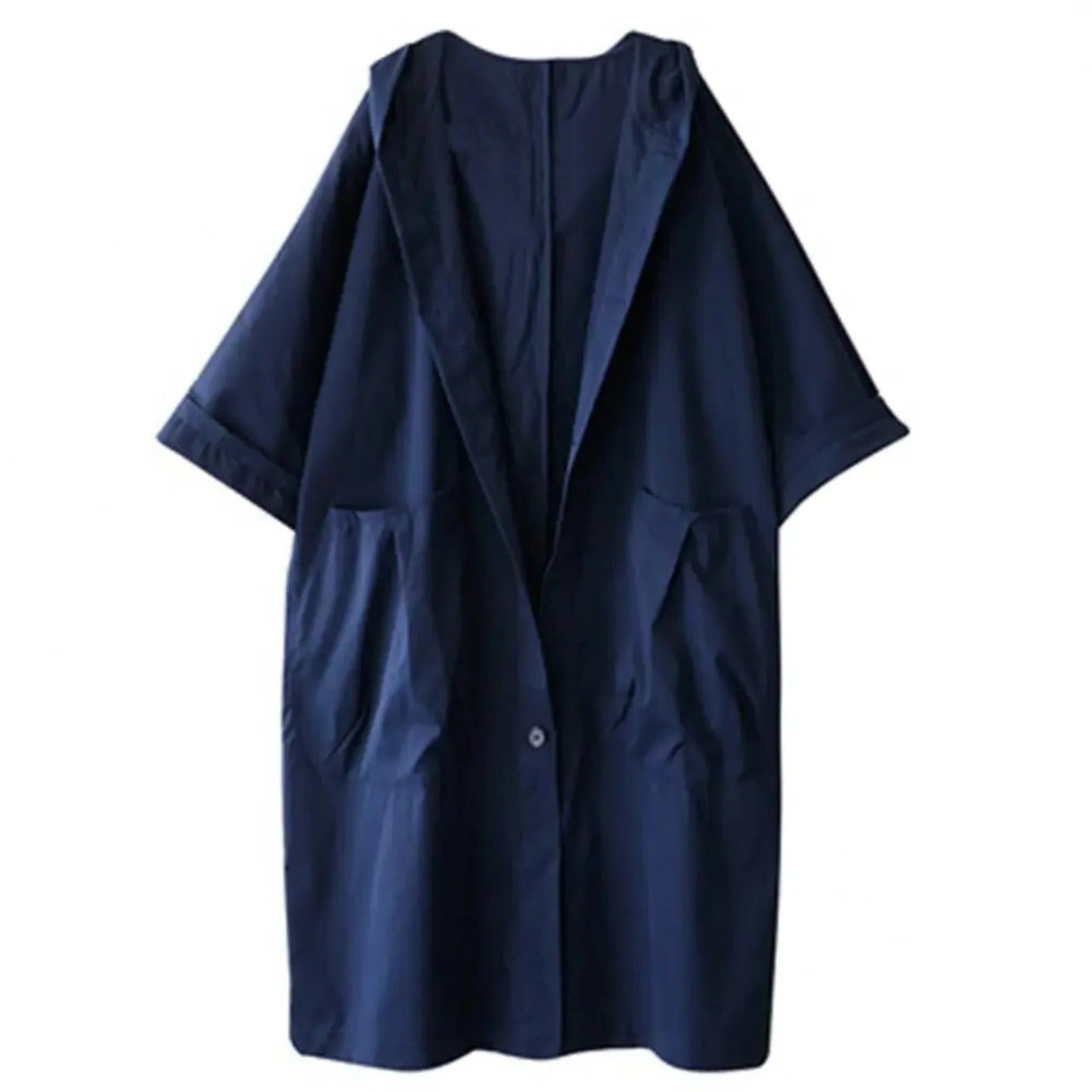 Trench-coat long à capuche pour femme