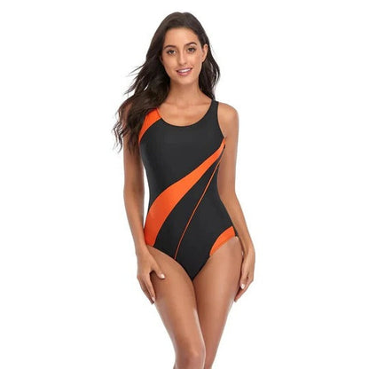 Tricolor Vulcanized Swimsuit