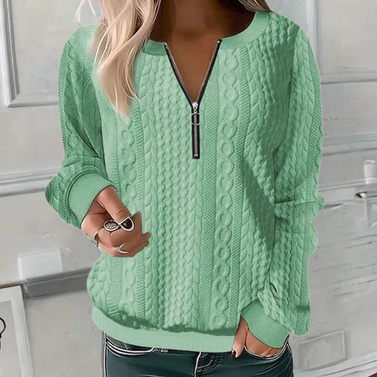 Soft and Casual Textured Sweater For Women