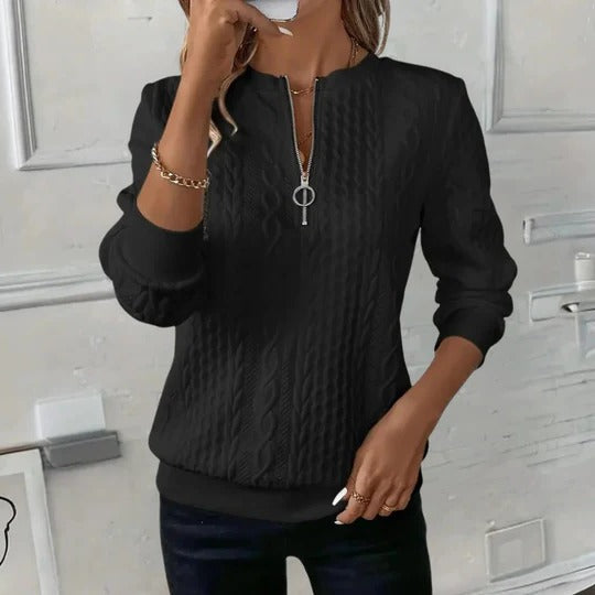 Soft and Casual Textured Sweater For Women