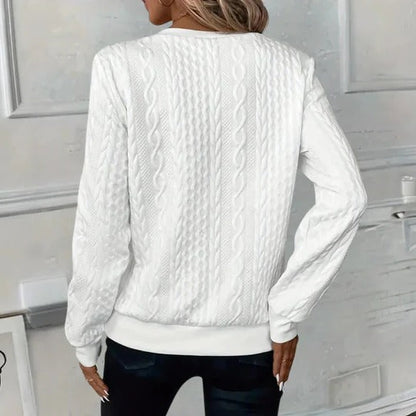 Soft and Casual Textured Sweater For Women