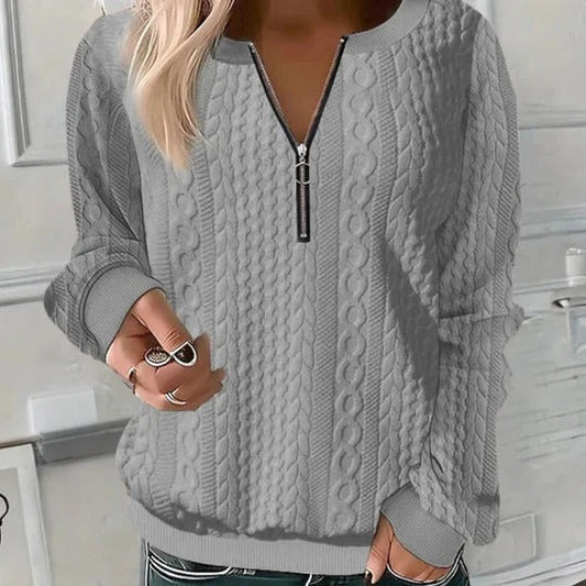 Soft and Casual Textured Sweater For Women