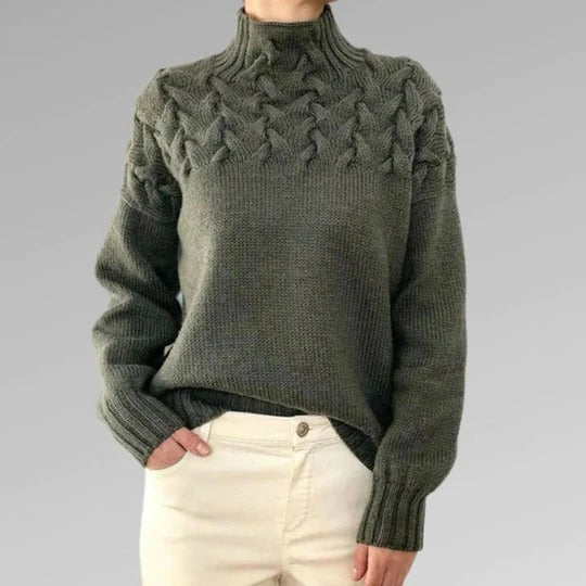 Women's Knitted Turtleneck Sweater
