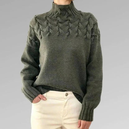 Women's Knitted Turtleneck Sweater
