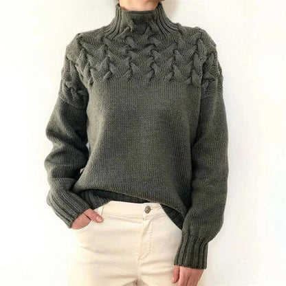Women's Knitted Turtleneck Sweater