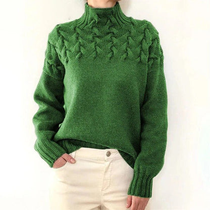 Women's Knitted Turtleneck Sweater