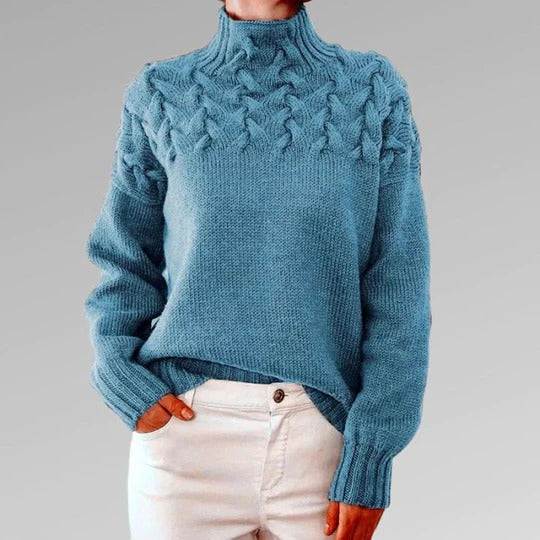 Women's Knitted Turtleneck Sweater