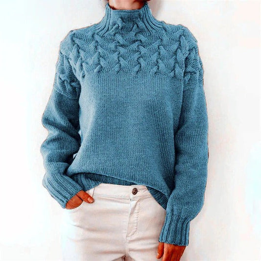 Women's Knitted Turtleneck Sweater
