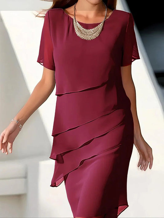 Chiffon Midi Dress