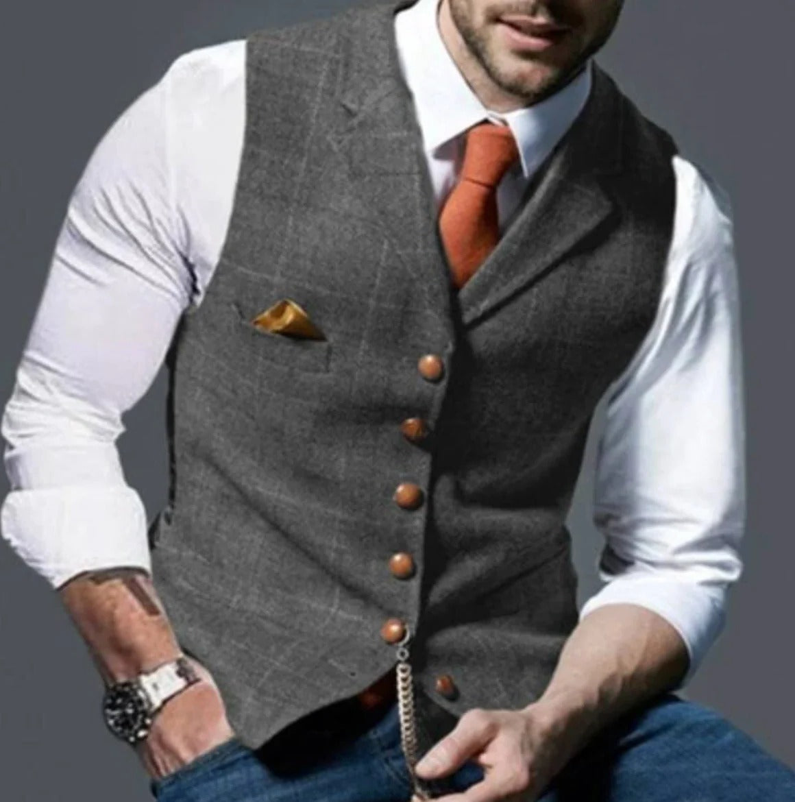 Men's vintage-style vest