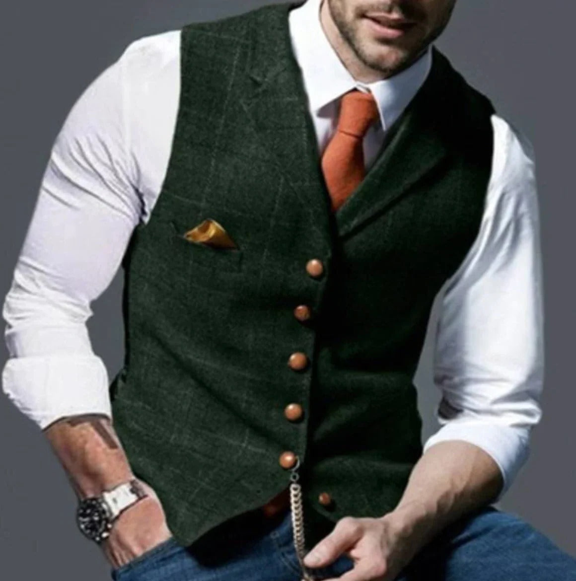 Men's vintage-style vest