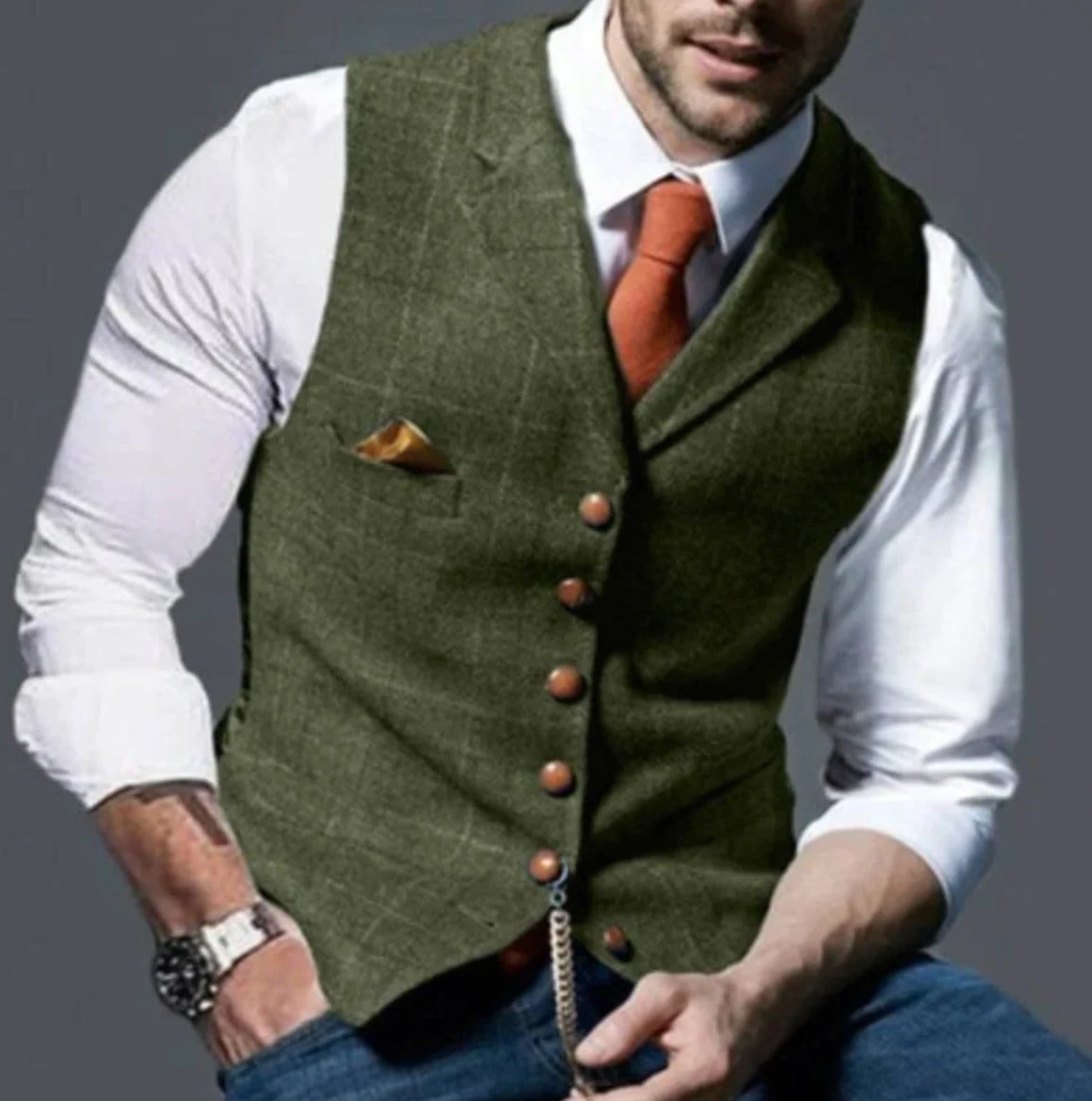 Men's vintage-style vest