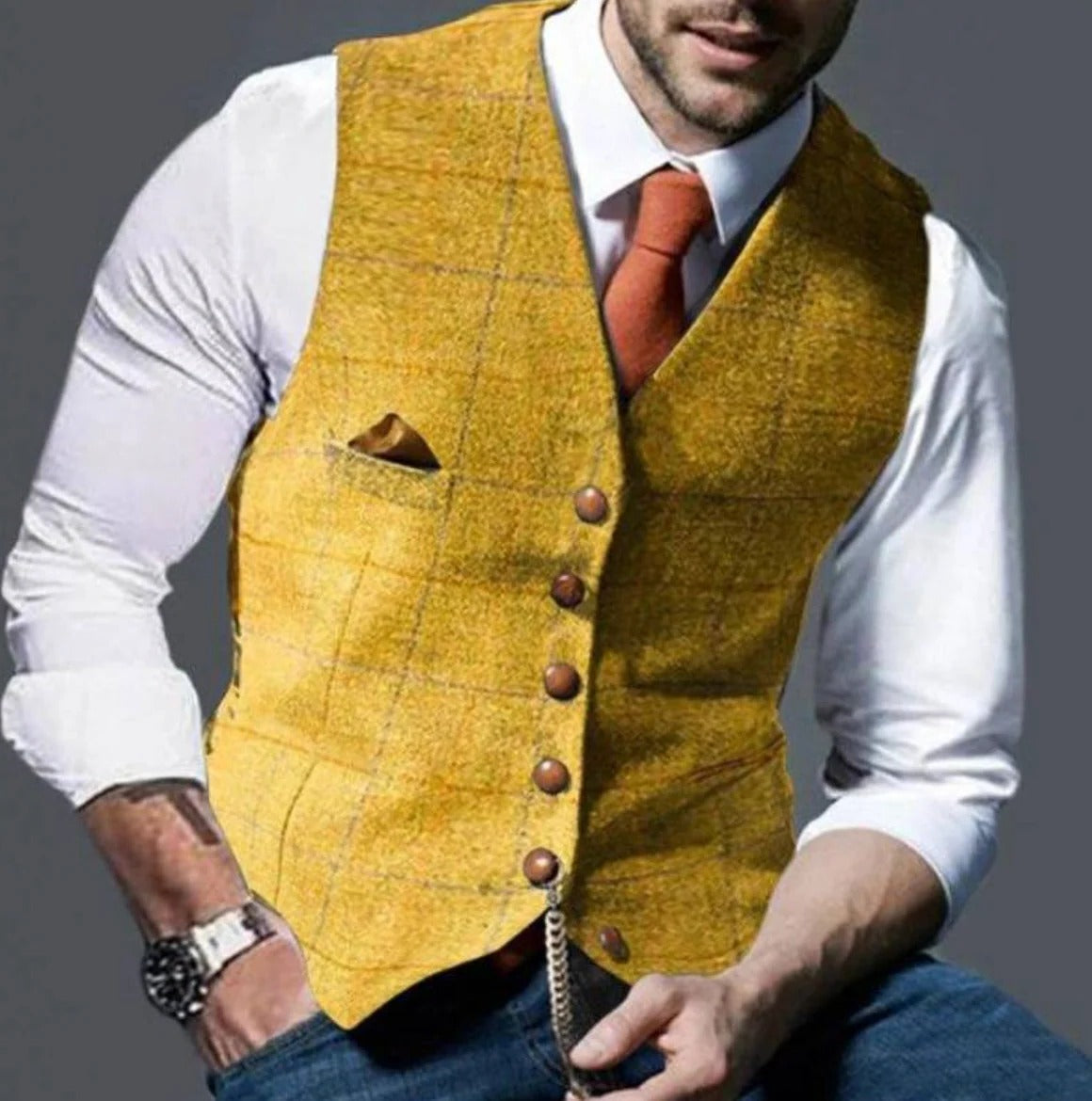 Men's vintage-style vest