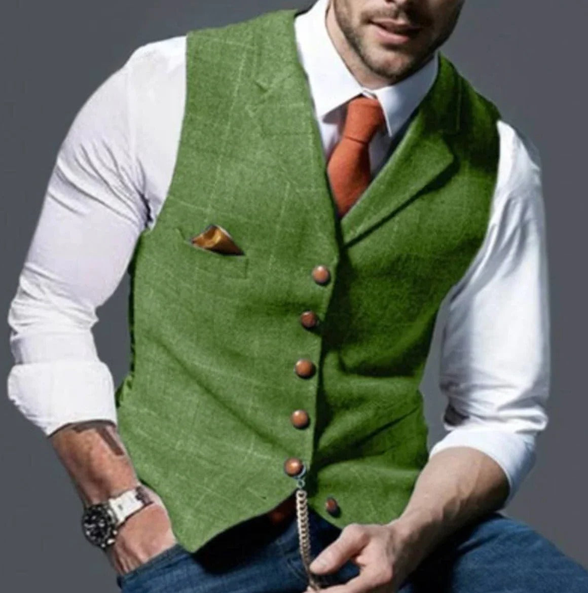 Men's vintage-style vest
