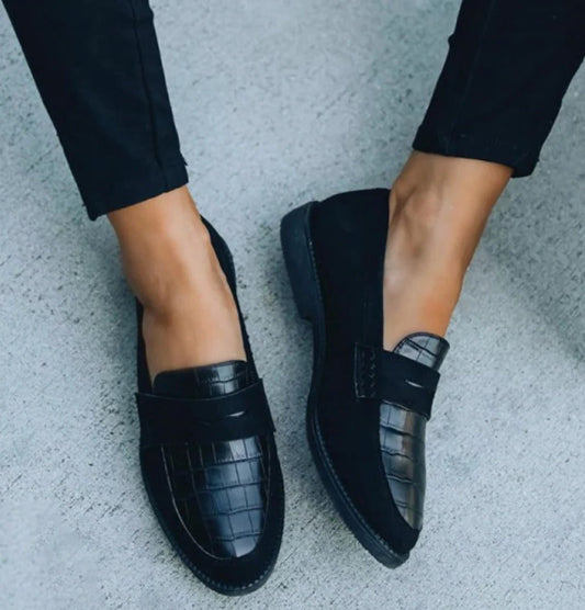 Black evening shoes
