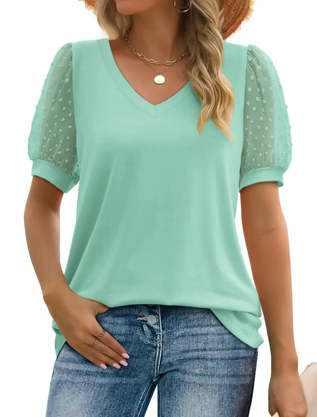 V-neck top