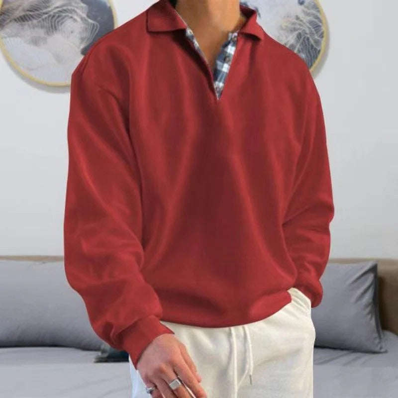 Pullover with classic structure